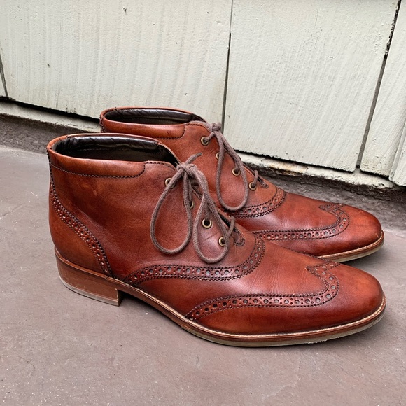cole haan wingtip boots